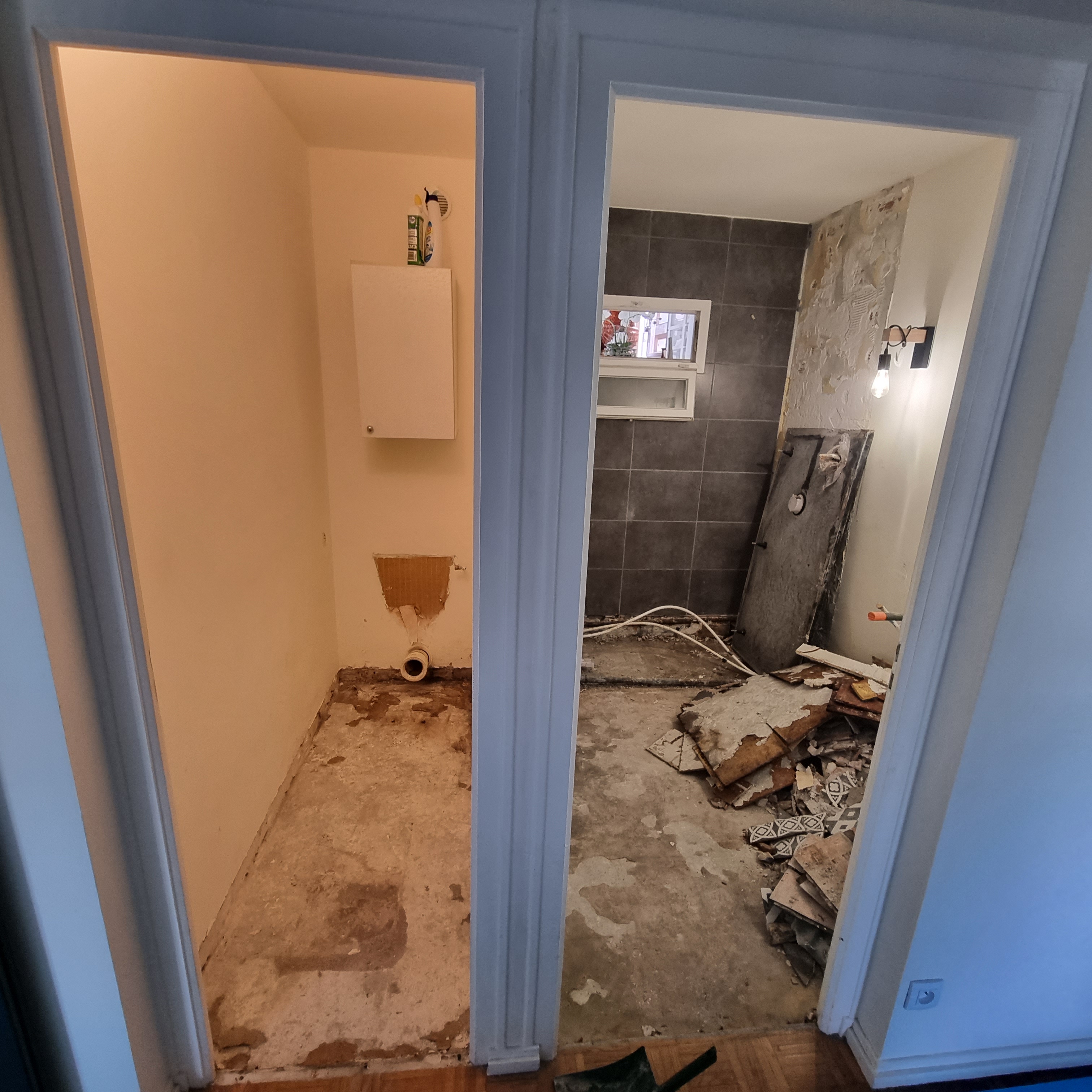 Après reconfiguration d’un espace sanitaire