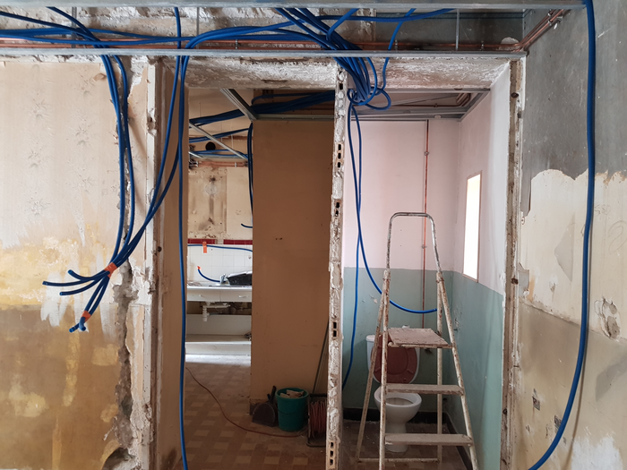 Après aménagement d’un espace sanitaire